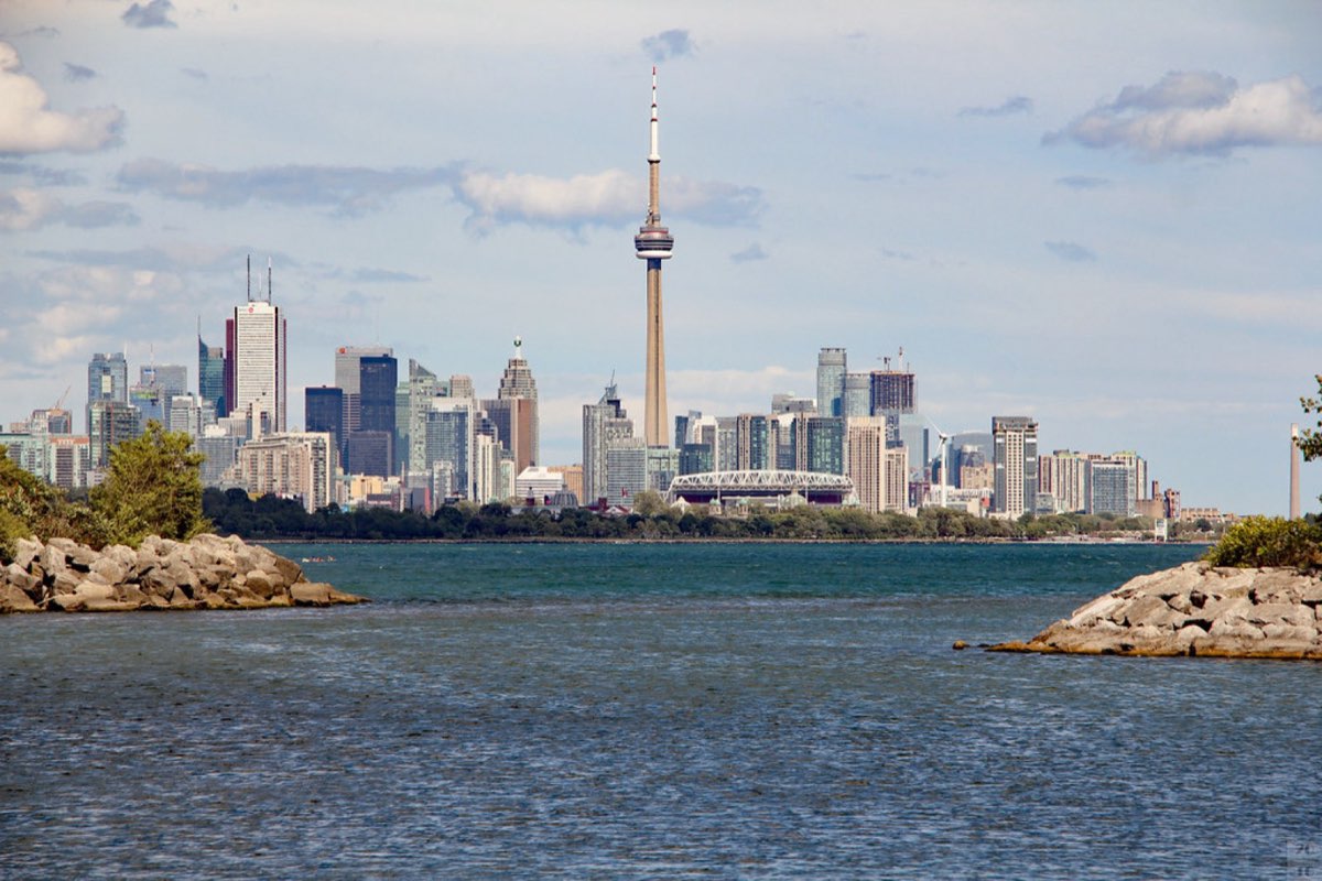 Riders on a Sea-Doo on Lake Ontario